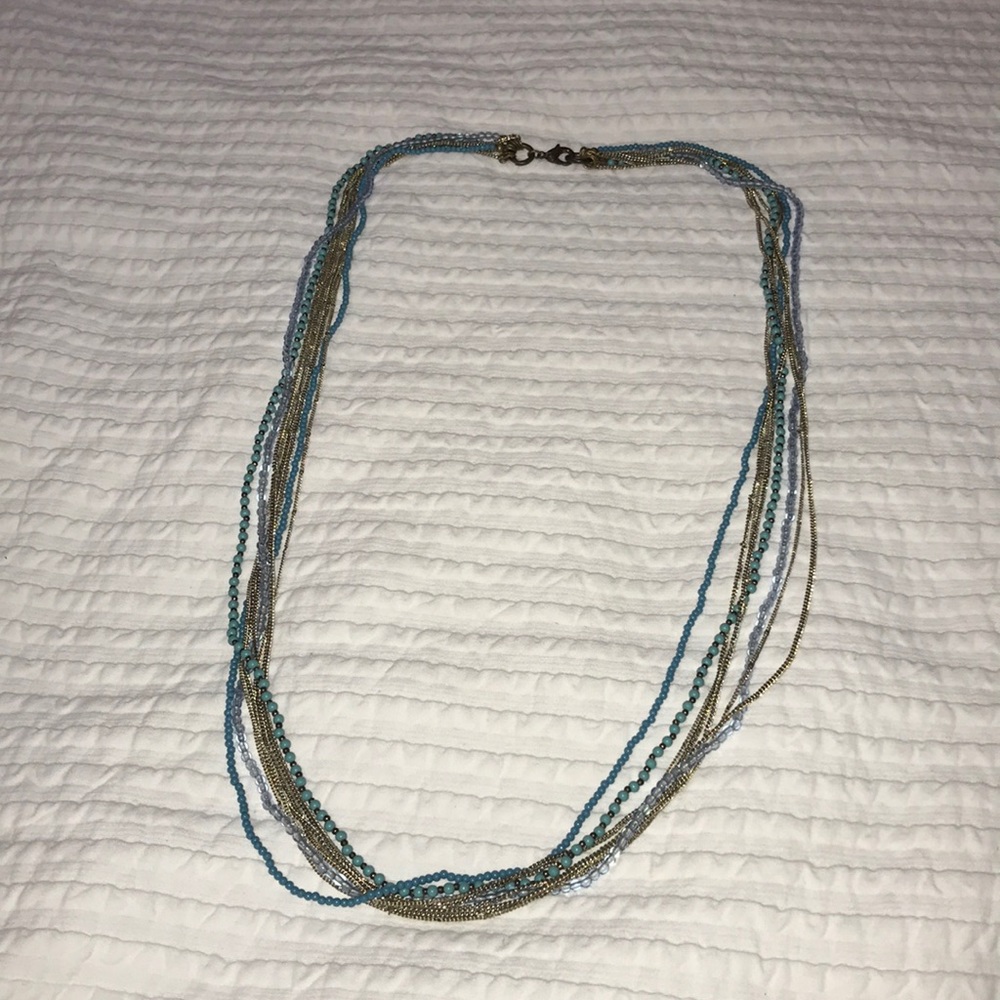 Turquoise and gold necklace